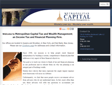 Tablet Screenshot of metcaptax.com